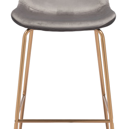 Tony Barstool Gray & Gold Barstools [TriadCommerceInc]   