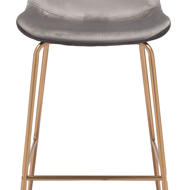 Tony Barstool Gray & Gold Barstools TriadCommerceInc   