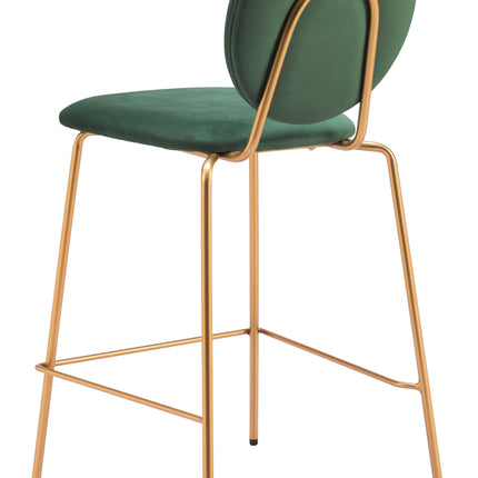 Odessa Counter Stool (Set of 2) Green & Gold Counter Stools TriadCommerceInc   