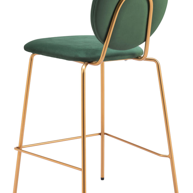 Odessa Counter Stool (Set of 2) Green & Gold Counter Stools TriadCommerceInc   