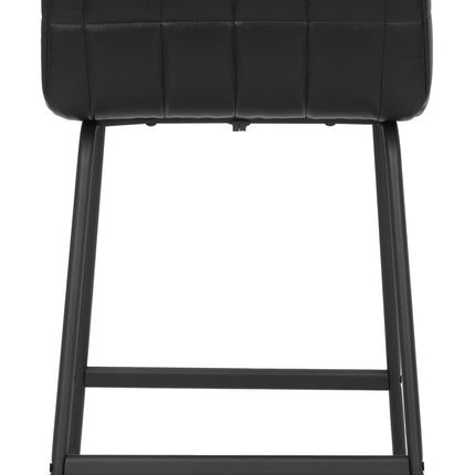 Pago Counter Stool (Set of 2) Black Counter Stools TriadCommerceInc   