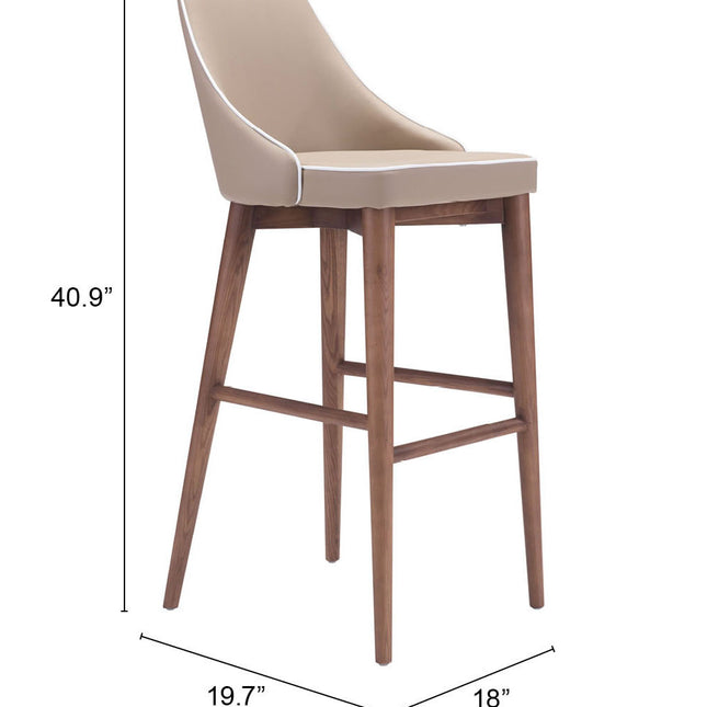 Moor Barstool Beige Barstools TriadCommerceInc   