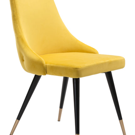 Piccolo Dining Chair (Set of 2) Yellow Chairs [TriadCommerceInc] Default Title  