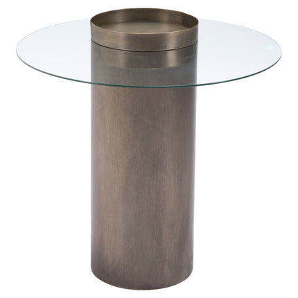 Emi End Table Antique Bronze Side Tables [TriadCommerceInc]   