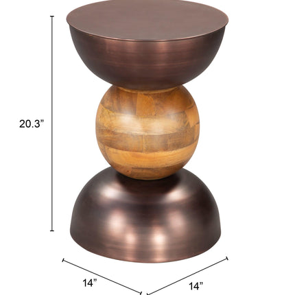 Tripoli Side Table Bronze Side Tables [TriadCommerceInc]   