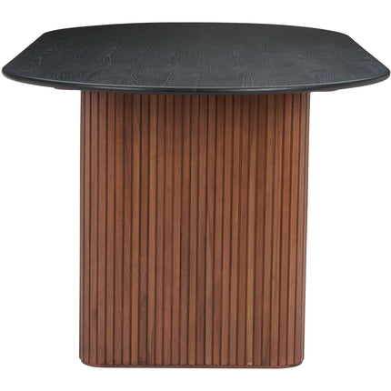 Lassig Dining Table Black & Walnut Tables [TriadCommerceInc]   