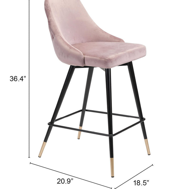 Piccolo Counter Stool Pink Counter Stools TriadCommerceInc   