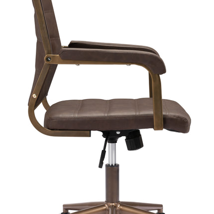 Auction Office Chair Espresso Chairs TriadCommerceInc   