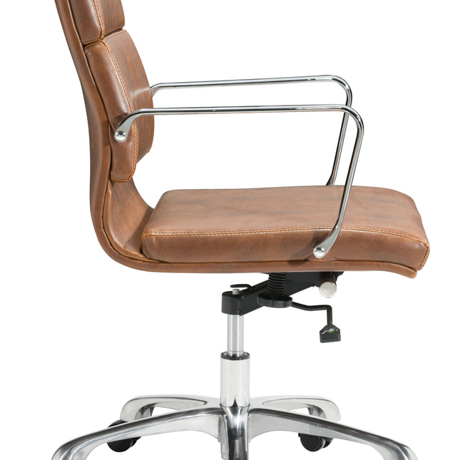 Ithaca Office Chair Vintage Brown Chairs TriadCommerceInc   