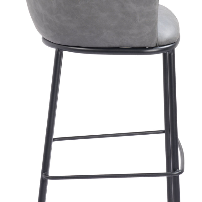 Garston Barstool Gray Barstools TriadCommerceInc   