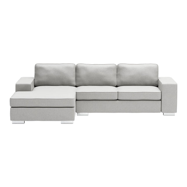 Brickell Sectional Light Gray Sofas [TriadCommerceInc]   