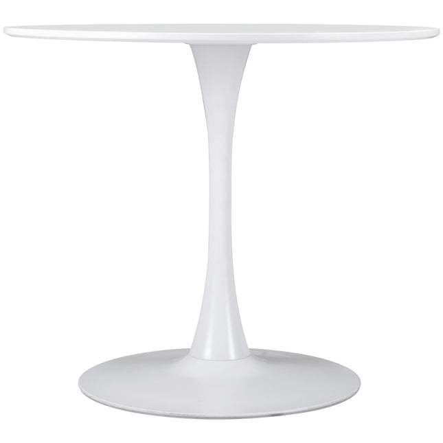 Opus Dining Table White Tables TriadCommerceInc   