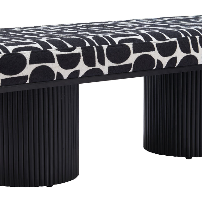 Botoia Bench Black & White Benches TriadCommerceInc   