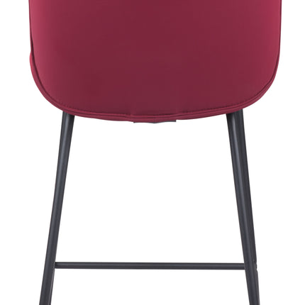 Miles Counter Stool Red Counter Stools TriadCommerceInc   