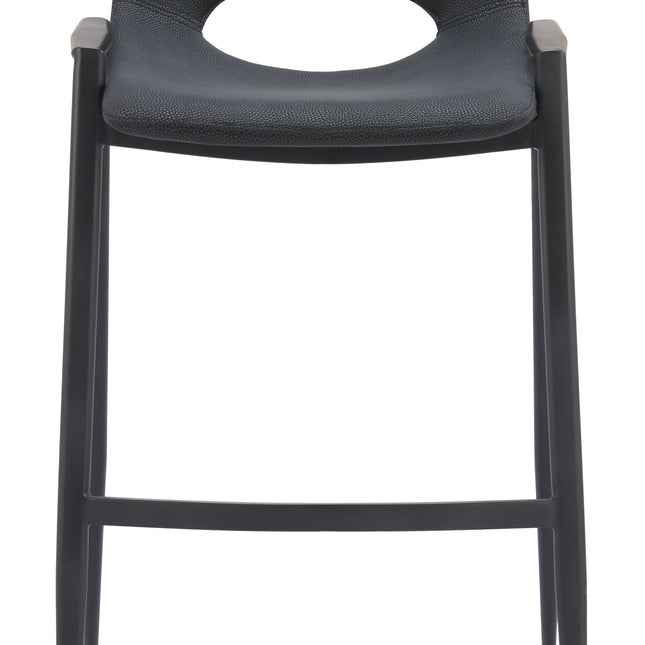 Desi Barstool (Set of 2) Black Barstools TriadCommerceInc   