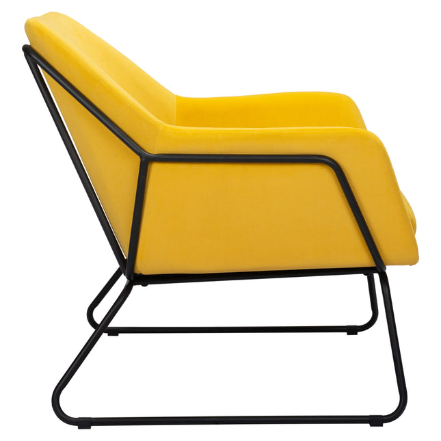 Jose Accent Chair Yellow Chairs TriadCommerceInc   