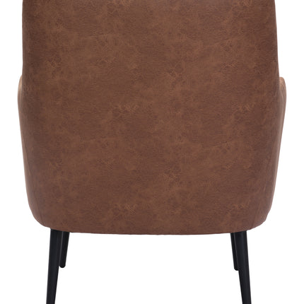 Tasmania Accent Chair Vintage Brown Chairs TriadCommerceInc   