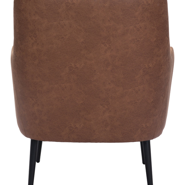 Tasmania Accent Chair Vintage Brown Chairs TriadCommerceInc   