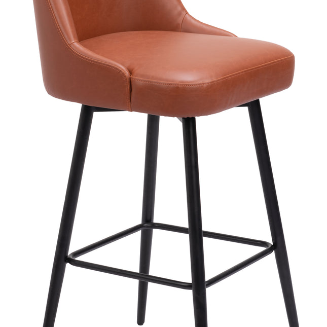 Keppel Swivel Barstool Brown Barstools TriadCommerceInc Default Title  