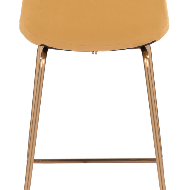 Tony Counter Stool Yellow & Gold Counter Stools TriadCommerceInc   