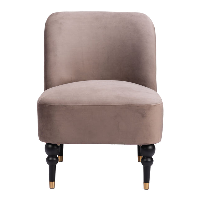 Bintulu Accent Chair Taupe Chairs [TriadCommerceInc]   
