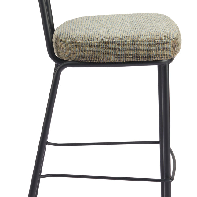 Kede Barstool Green Tweed Barstools TriadCommerceInc   