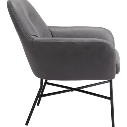 Hans Accent Chair Vintage Gray Chairs [TriadCommerceInc]   