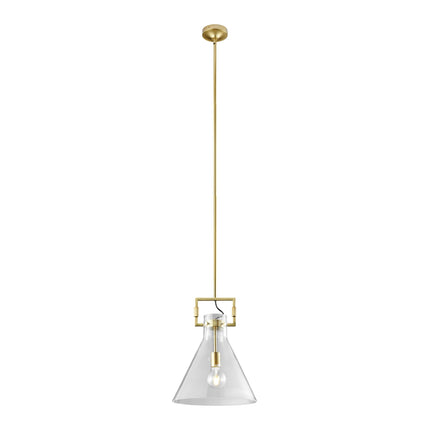 Helios Crystal & Gold LED 1 light Pendant Pendant Lights [TriadCommerceInc]   