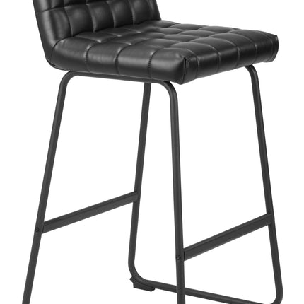 Pago Barstool (Set of 2) Black Barstools TriadCommerceInc   