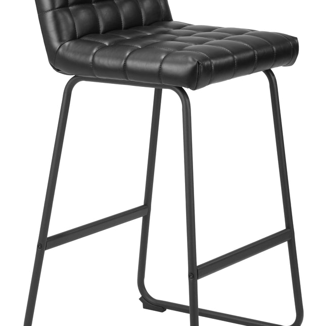 Pago Barstool (Set of 2) Black Barstools TriadCommerceInc   