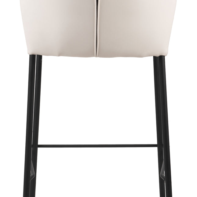 Linz Counter Stool (Set of 2) Cream Counter Stools TriadCommerceInc   