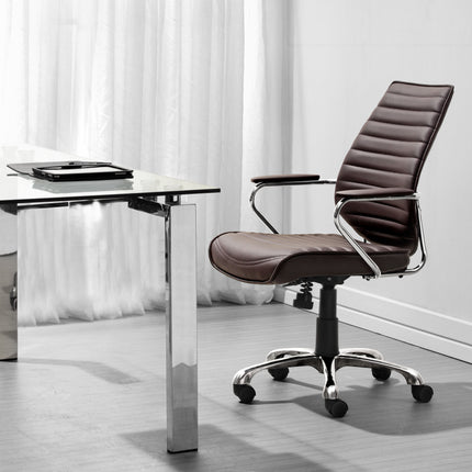 Enterprise Low Back Office Chair Espresso Chairs TriadCommerceInc   