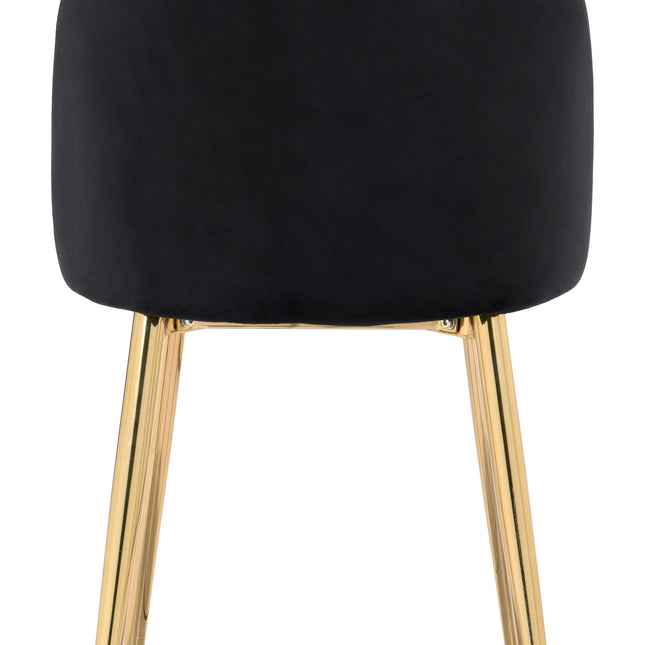 Cozy Dining Chair (Set of 2) Black & Gold Chairs TriadCommerceInc   