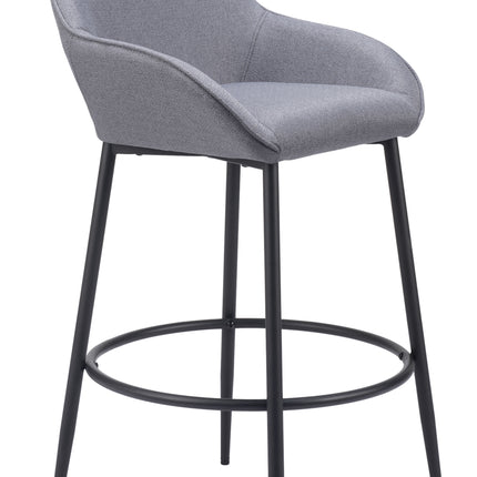 Vila Barstool (Set of 2) Gray Barstools TriadCommerceInc   