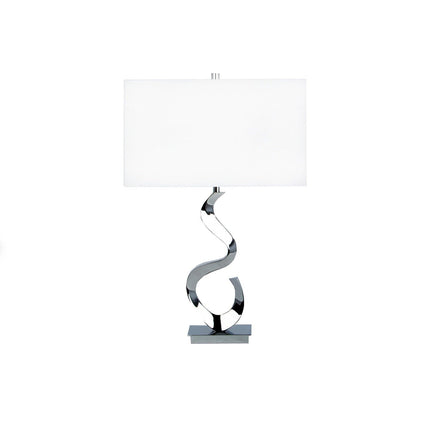 Abstract Chrome Table Lamp //  1 Light Table Lamps [TriadCommerceInc]   