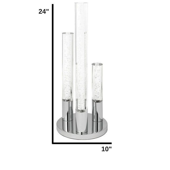 Acrylic Cylinders Table Lamp 3 Light Table Lamps TriadCommerceInc   