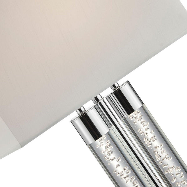 Acrylic Table Lamp // Chrome Table Lamps TriadCommerceInc   