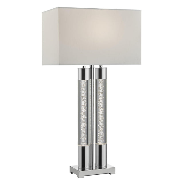 Acrylic Table Lamp // Chrome Table Lamps TriadCommerceInc   