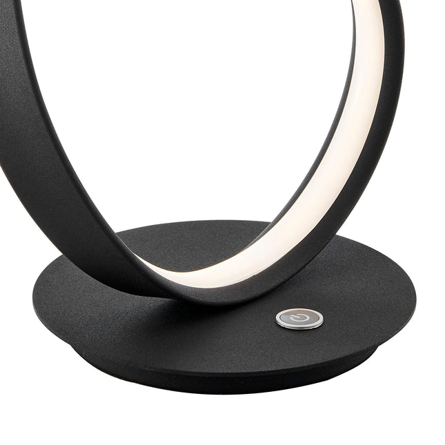 Amsterdam Black Table Lamp - LED Strip & Touch Dimmer Table Lamps TriadCommerceInc   