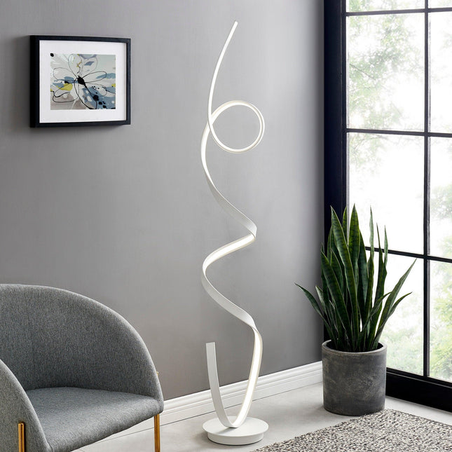 Amsterdam LED White 63-Inch Floor Lamp - Dimmable Floor Lamps TriadCommerceInc   