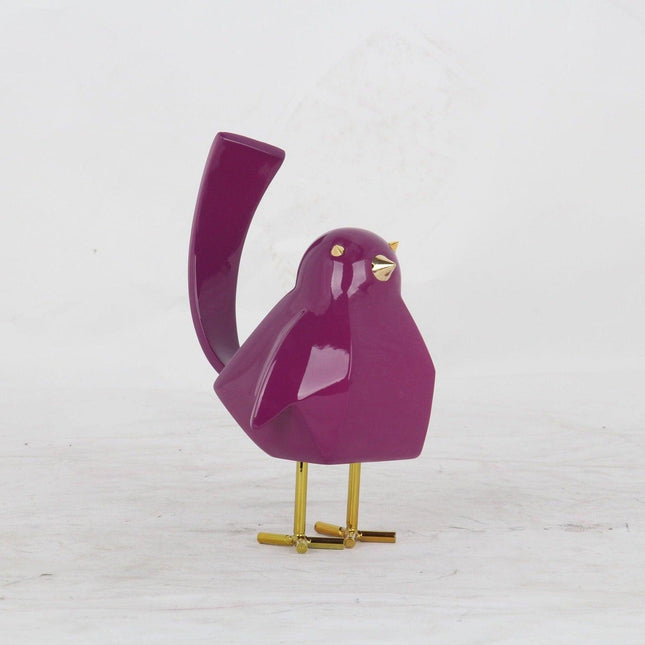 Bird Sculpture // Small Purple Sculpture TriadCommerceInc   