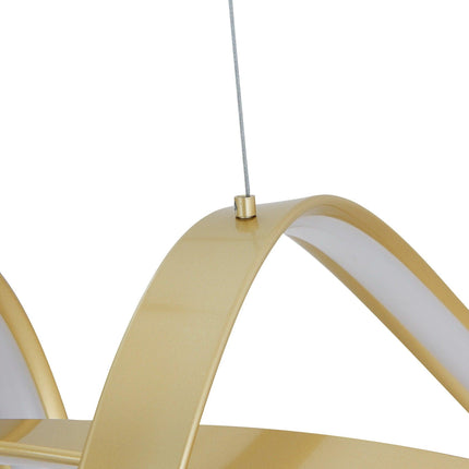 Bucharest LED Chandelier // Sandy Gold Chandeliers-Pendants-Hanging Lights [TriadCommerceInc]   