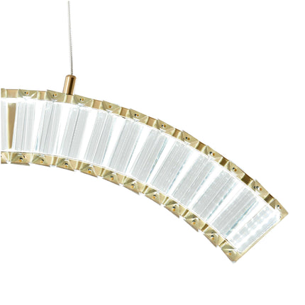 Sanford Brushed Gold Chandelier - 1 Light Chandeliers TriadCommerceInc   