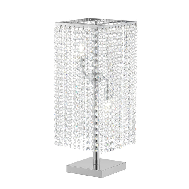 Crystal Strands Table Lamp // 2 Light Table Lamps TriadCommerceInc   