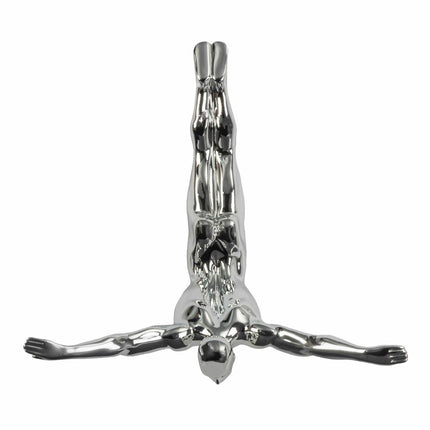 Diver Wall Decor Sculpture //11" Chrome Sculpture [TriadCommerceInc]   