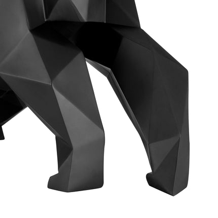 Geometric Ape Sculpture // Matte Black Sculpture TriadCommerceInc   