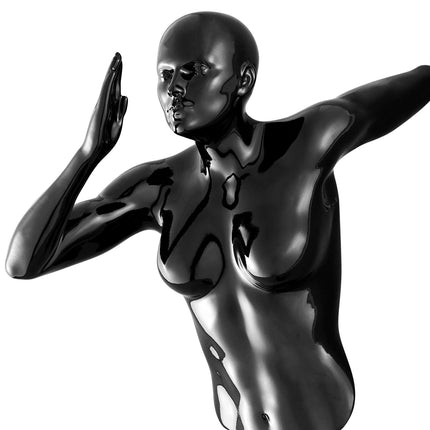 Black Wall Runner 13" Woman Sculpture Sculpture [TriadCommerceInc]   