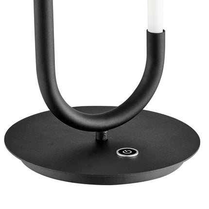LED Single Clip Table Lamp In Matte Black Table Lamps [TriadCommerceInc]   