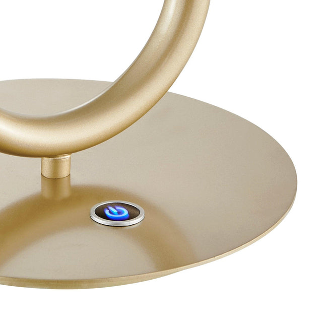 LED Single Clip Table Lamp // Sandy Gold Table Lamps TriadCommerceInc   