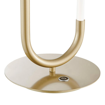 LED Single Clip Table Lamp // Sandy Gold Table Lamps [TriadCommerceInc]   